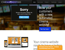 Tablet Screenshot of cinemahosting.com